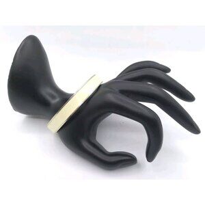 Ann Taylor Enameled Bracelet Cream On gold Chic 2.6" Across